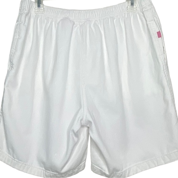 Woman Within Women’s Denim Shorts 14W White Pleated Knee Length Elastic Waist - Picture 5 of 14